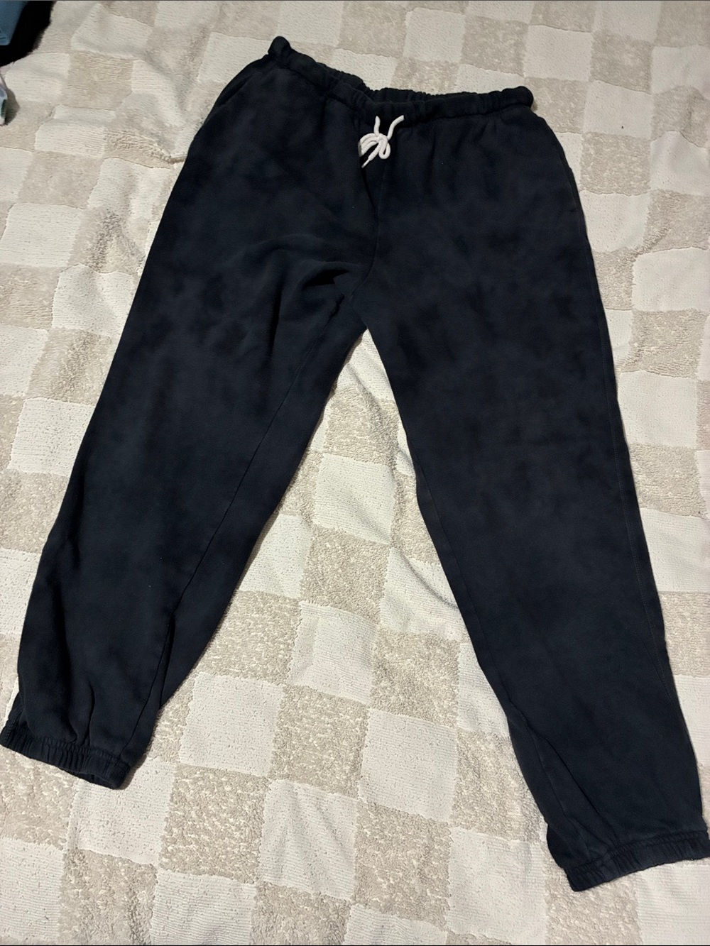 Old Navy distressed Black Drawstring Joggers with Elastic Cuffs